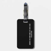 Personalisiertes Foto mit Familienname Gepäckanhänger (Rückseite vertikal)