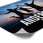 Personalisiertes Foto mit Familienname Poster (Ecke)