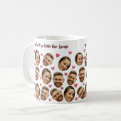 Personalisiertes Foto mit Herzstück Kaffeetasse (Vorderseite Links)