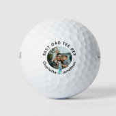 Personalisiertes Foto mit individuellem Text Golfball (Vorderseite)