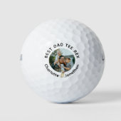 Personalisiertes Foto mit individuellem Text Golfball (Vorderseite)