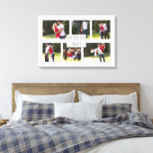 Personalisiertes Foto mit sechs Fotos Leinwanddruck (Insitu (Schlafzimmer))