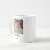 Personalisiertes Foto mit Text | Individuelles Bil Kaffeetasse (Vorderseite Links)