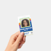 Personalisiertes Foto Mitarbeiter-Abzeichen Ausweis (Handheld)