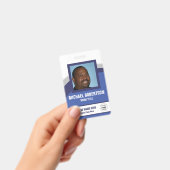 Personalisiertes Foto Mitarbeiter-Abzeichen Ausweis (Handheld)