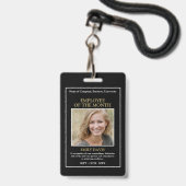 Personalisiertes Foto - Mitarbeiter-Auszeichnung Ausweis (Rückseite mit Lanyard)