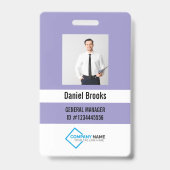 Personalisiertes Foto-Mitarbeiter-Logo-Abzeichen Ausweis (Vorderseite)