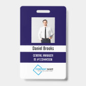Personalisiertes Foto-Mitarbeiter-Logo-Abzeichen Ausweis (Vorderseite)