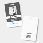 Personalisiertes Foto-Mitarbeiter-Logo-Abzeichen Ausweis (Vorder- & Rückseite)