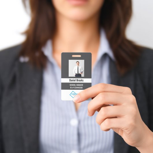 Personalisiertes Foto-Mitarbeiter-Logo-Abzeichen Ausweis (Präsentiert)