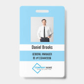 Personalisiertes Foto-Mitarbeiter-Logo-Abzeichen Ausweis (Vorderseite)