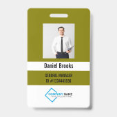 Personalisiertes Foto-Mitarbeiter-Logo-Abzeichen Ausweis (Vorderseite)