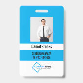 Personalisiertes Foto-Mitarbeiter-Logo-Abzeichen Ausweis (Vorderseite)