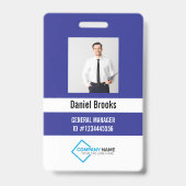 Personalisiertes Foto-Mitarbeiter-Logo-Abzeichen Ausweis (Vorderseite)