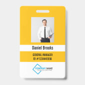 Personalisiertes Foto-Mitarbeiter-Logo-Abzeichen Ausweis (Vorderseite)