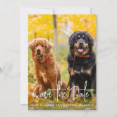 Personalisiertes Foto Moderne Kinderhochzeit Save The Date (Vorderseite)