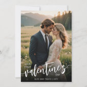 Personalisiertes Foto Modernes Erstes Valentinstag Karte (Vorderseite)