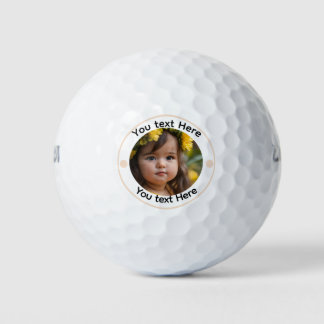 Personalisiertes Foto Modernes Template Golfer ers Golfball