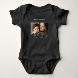 Personalisiertes Foto Mommy + Ich Erster Muttertag Baby Strampler