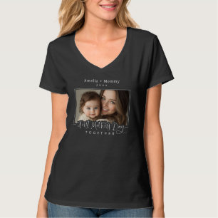 Personalisiertes Foto Mommy + Ich Erster Muttertag T-Shirt