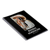 Personalisiertes Foto-Monogramm-Notizbuch Notizblock (Rechte Seite)