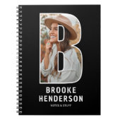 Personalisiertes Foto-Monogramm-Notizbuch Notizblock (Vorderseite)