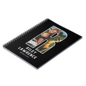 Personalisiertes Foto-Monogramm-Notizbuch Notizblock (Linke Seite)