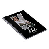 Personalisiertes Foto-Monogramm-Notizbuch Notizblock (Rechte Seite)