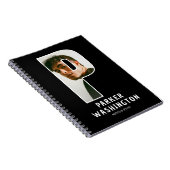 Personalisiertes Foto-Monogramm-Notizbuch Notizblock (Rechte Seite)