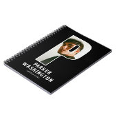 Personalisiertes Foto-Monogramm-Notizbuch Notizblock (Linke Seite)