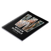 Personalisiertes Foto-Monogramm-Notizbuch Notizblock (Linke Seite)