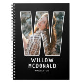 Personalisiertes Foto-Monogramm-Notizbuch Notizblock (Vorderseite)