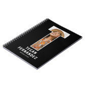 Personalisiertes Foto-Monogramm-Notizbuch Notizblock (Linke Seite)