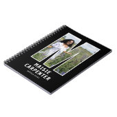 Personalisiertes Foto-Monogramm-Notizbuch Notizblock (Linke Seite)