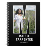 Personalisiertes Foto-Monogramm-Notizbuch Notizblock (Vorderseite)
