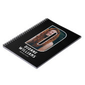 Personalisiertes Foto-Monogramm-Notizbuch Notizblock (Linke Seite)