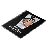 Personalisiertes Foto-Monogramm-Notizbuch Notizblock (Linke Seite)