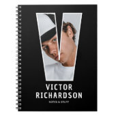 Personalisiertes Foto-Monogramm-Notizbuch Notizblock (Vorderseite)