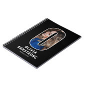 Personalisiertes Foto-Monogramm-Notizbuch Notizblock (Linke Seite)