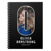 Personalisiertes Foto-Monogramm-Notizbuch Notizblock (Vorderseite)