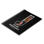 Personalisiertes Foto-Monogramm-Notizbuch Notizblock (Linke Seite)