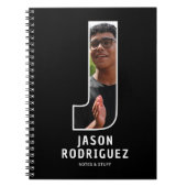 Personalisiertes Foto-Monogramm-Notizbuch Notizblock (Vorderseite)