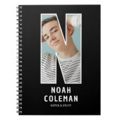 Personalisiertes Foto-Monogramm-Notizbuch Notizblock (Vorderseite)