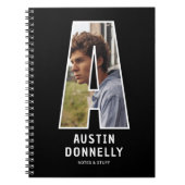 Personalisiertes Foto-Monogramm-Notizbuch Notizblock (Vorderseite)