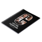 Personalisiertes Foto-Monogramm-Notizbuch Notizblock (Linke Seite)