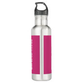 Personalisiertes Foto Monogramm SPORTSPORTS FARN M Edelstahlflasche (Rückseite)