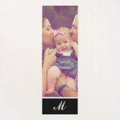 Personalisiertes Foto Monogramm Yogmat Yogamatte (Rückseite)