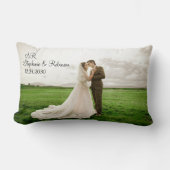 Personalisiertes Foto Monogrammiertes Geschenk Lendenkissen (Vorderseite)