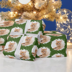Personalisiertes Foto-Muster mit niedlichen Katzen Geschenkpapier