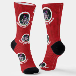 Personalisiertes Foto-Mustergeschenk für Papageiso Socken